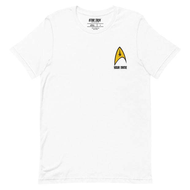 Star Trek: The Original Series Personalisierbares Kommandoabzeichen Unisex T-Shirt