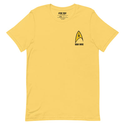 Star Trek: The Original Series Personalisierbares Kommandoabzeichen Unisex T-Shirt