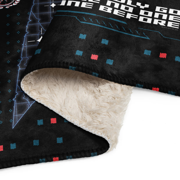 Star Trek The Original Series Enterprise Semper Exploro Sherpa Blanket