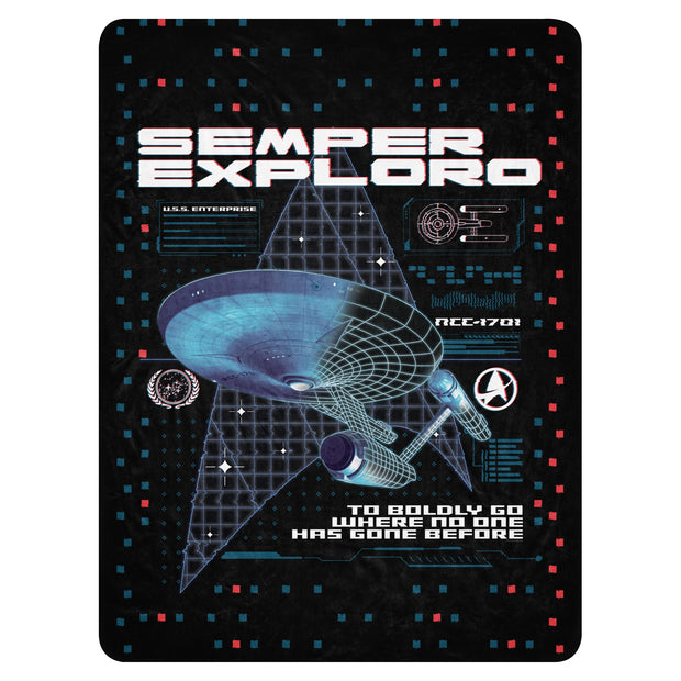 Star Trek The Original Series Enterprise Semper Exploro Sherpa Decke