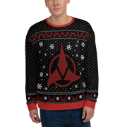 Star Trek Klingonische Weihnachten Sweatshirt für Erwachsene mit All-Over-Druck