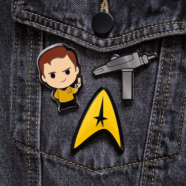 Star Trek: The Original Series Captain Kirk Collectors Pin Set