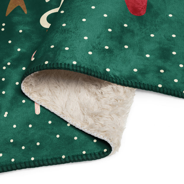 Star Trek Seasons Fleetings Holiday Sherpa Blanket