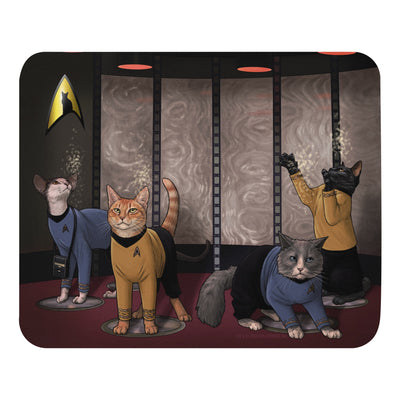 Star Trek: The Original Series Crew Cats Mouse Pad