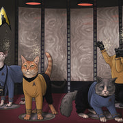 Star Trek The Next Generation Crew Cats Mouse Pad