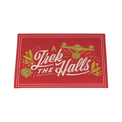 Star Trek Trek The Halls Holiday Fußmatte