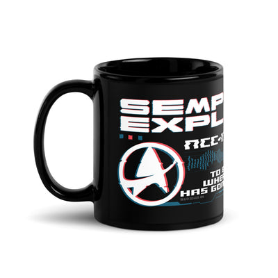 Star Trek: The Original Series Tasse noire Enterprise Semper Exploro