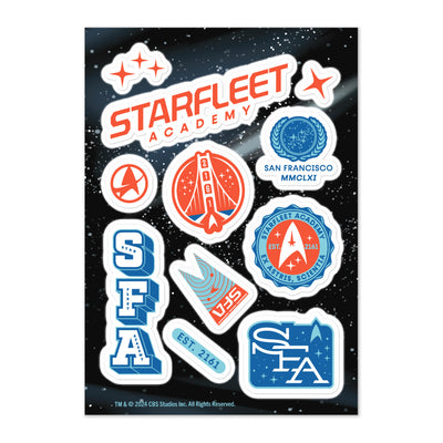 Star Trek Starfleet Academy Feuille d'autocollants des icônes