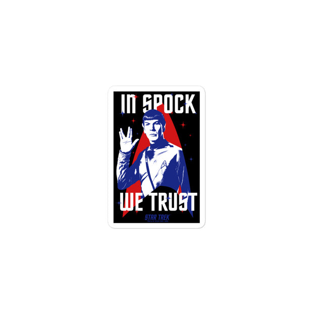 Star Trek In Spock We Trust Sticker