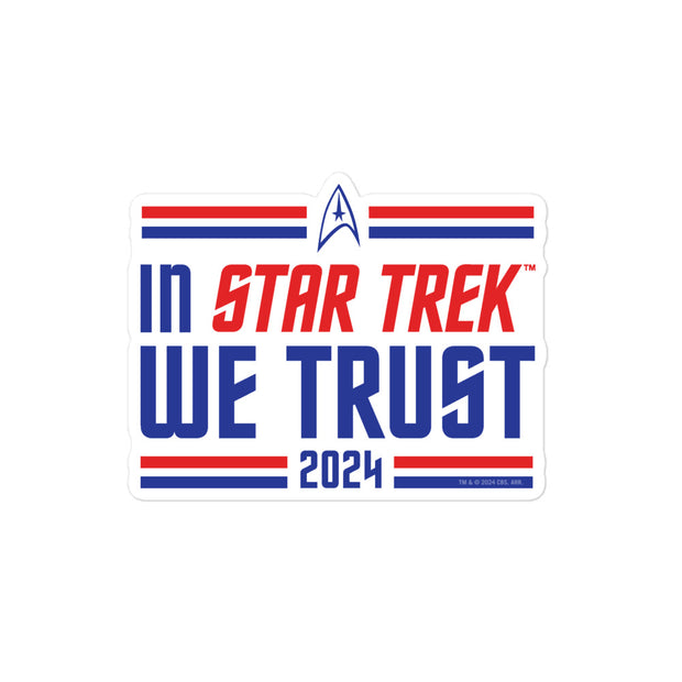 Star Trek In Star Trek We Trust Aufkleber