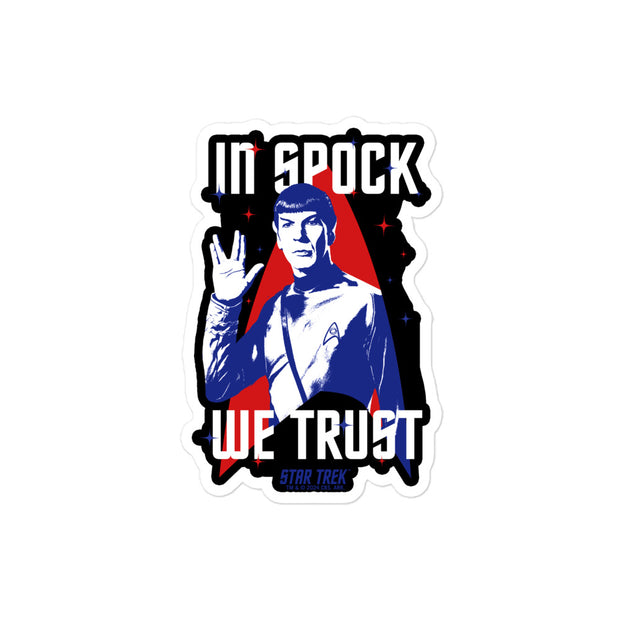 Star Trek In Spock We Trust Aufkleber