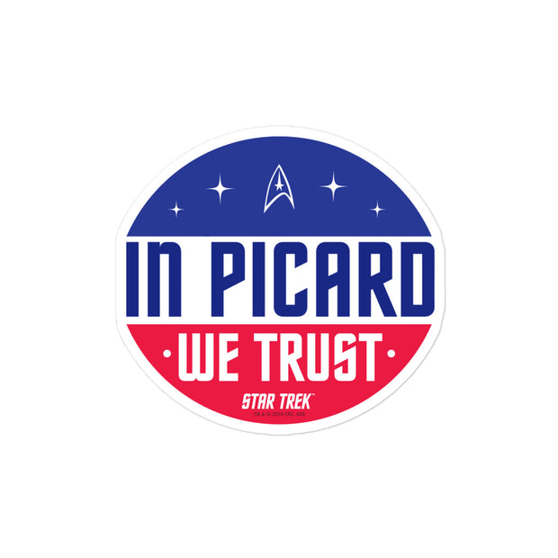 Star Trek In Picard We Trust Autocollant