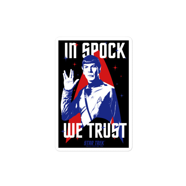 Star Trek In Spock We Trust Aufkleber