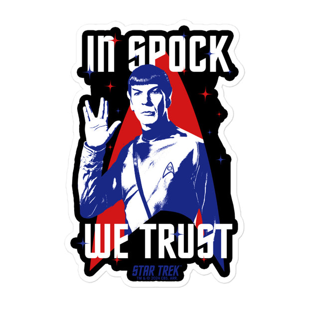 Star Trek In Spock We Trust Sticker