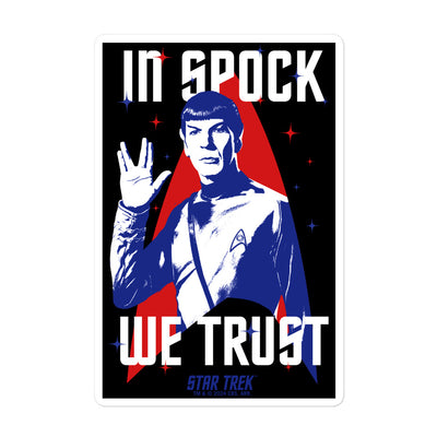 Star Trek In Spock We Trust Aufkleber