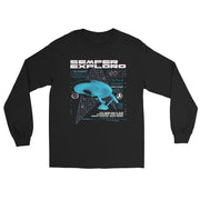 Star Trek: The Original Series Enterprise Semper Exploro T-Shirt unisexe à manches longues