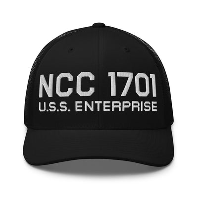 Star Trek U.S.S. Enterprise NCC-1701 Retro Trucker Chapeau brodé