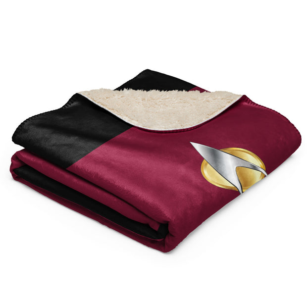 Star Trek: The Next Generation Command Uniform Premium Sherpa Blanket