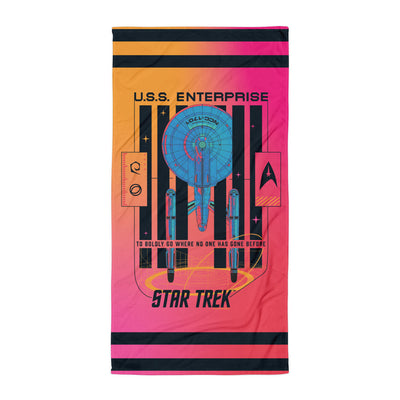 Star Trek: The Original Series Serviette de plage Enterprise