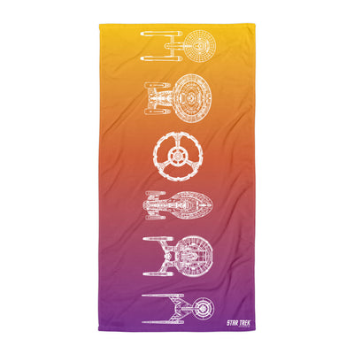 Serviette de plage Star Trek Ships Of The Line