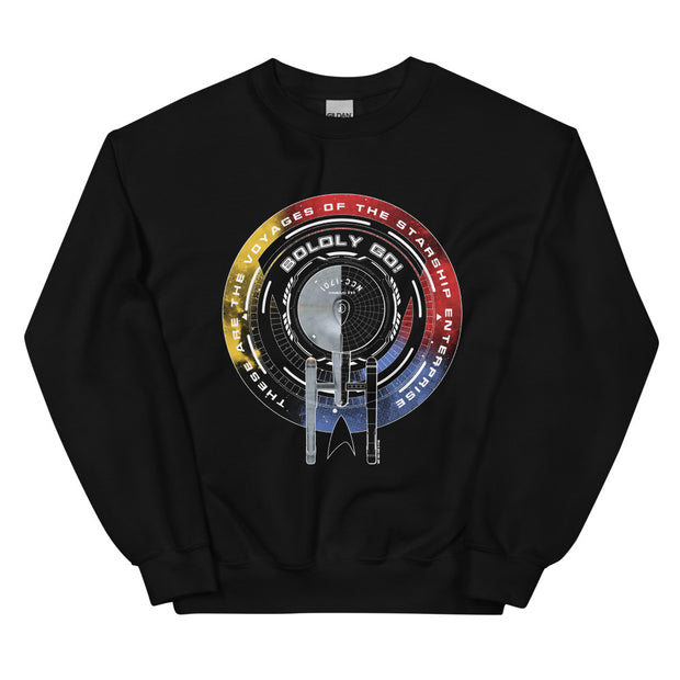 Star Trek: The Original Series Boldly Go Unisex Sweatshirt mit Rundhalsausschnitt