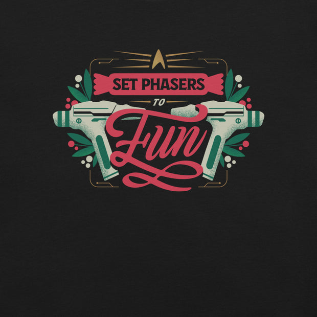 Star Trek Set Phasers To Fun Holiday Unisex T-Shirt