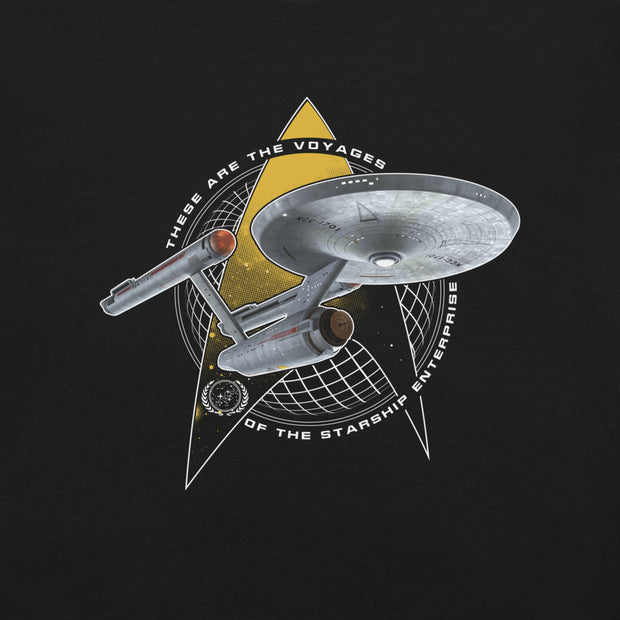 Star Trek: The Original Series T-shirt unisexe These Are The Voyages