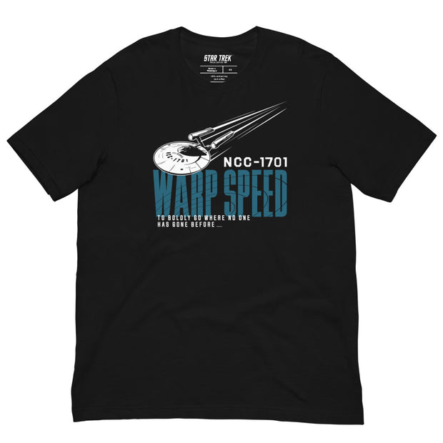 Star Trek NCC-1701 Warp Speed T-Shirt unisexe