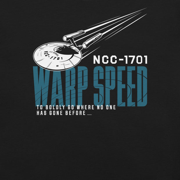 Star Trek NCC-1701 Warp Speed T-Shirt unisexe