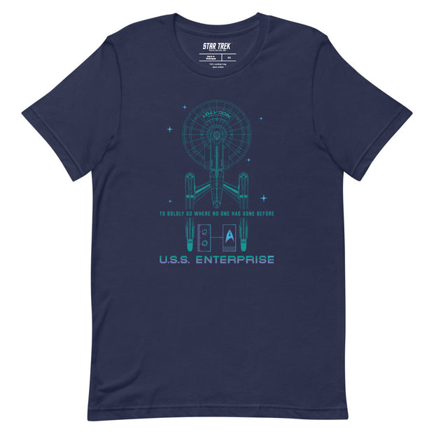 Star Trek: The Next Generation U.S.S. Enterprise NCC-1701 Unisex T-Shirt