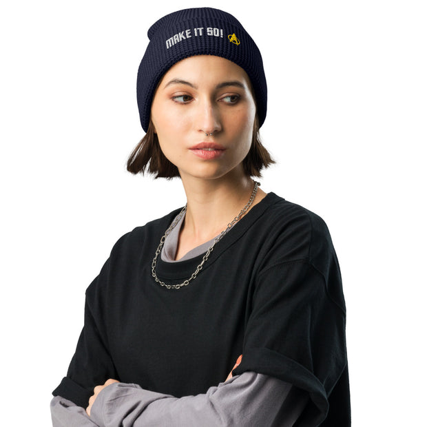 Star Trek: The Next Generation Make It So! Embroidered Waffle Beanie