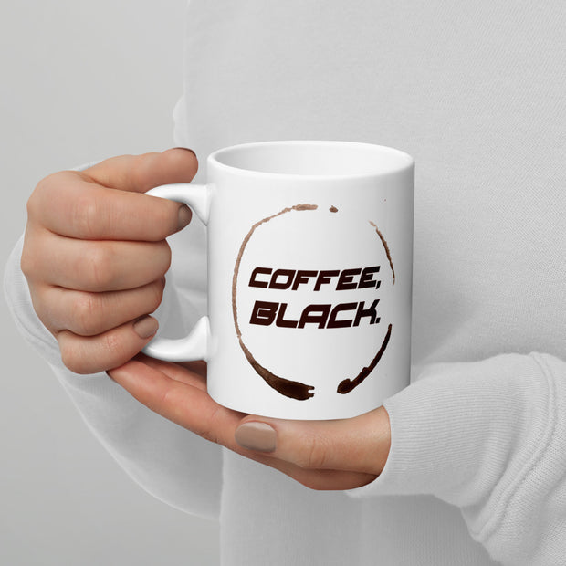 Star Trek Janeway Café, noir. Tasse blanche