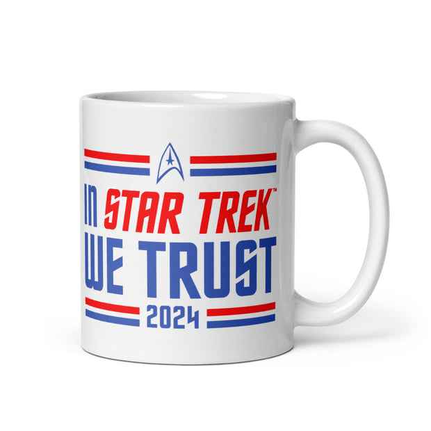 Mug blanc Star Trek In Star Trek We Trust