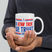 Star Trek In Star Trek We Trust Weißer Becher