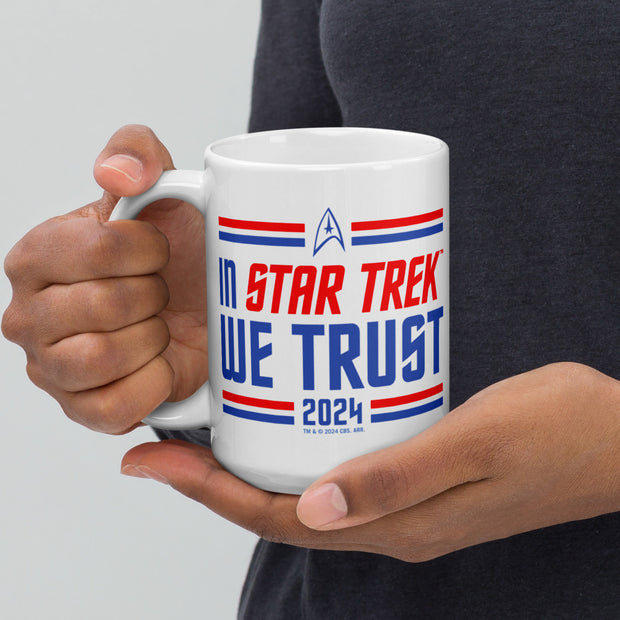 Star Trek In Star Trek We Trust Weißer Becher