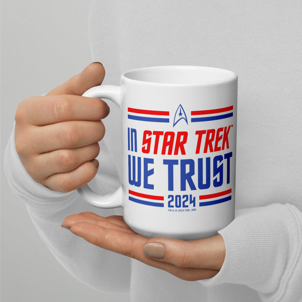 Star Trek In Star Trek We Trust Weißer Becher