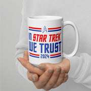 Mug blanc Star Trek In Star Trek We Trust