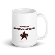 Star Trek Janeway Café, noir. Tasse blanche