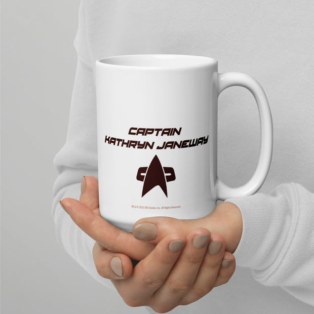 Star Trek Janeway Café, noir. Tasse blanche