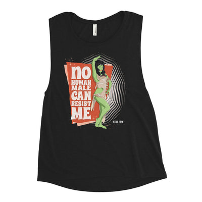 Star Trek: The Original Series No Human Male Can Resist Me Women's Muscle Tank