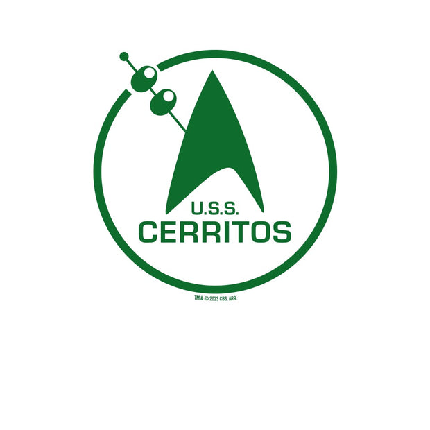 Star Trek: Lower Decks USS Cerritos Logo Unisex-Raglanshirt mit 3/4 Ärmeln