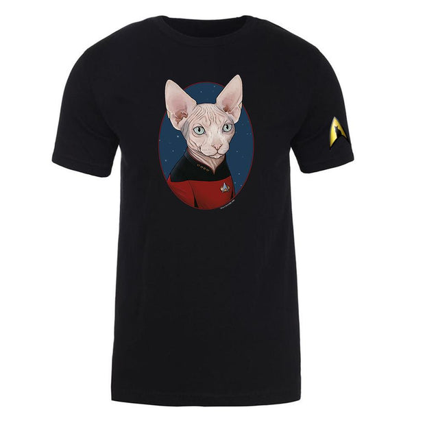 Star Trek: The Next Generation Picard Cat PortraitAdult Short Sleeve T-Shirt