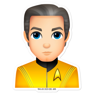 Star Trek: Seltsame neue Welten Hecht Emoji Stanzaufkleber