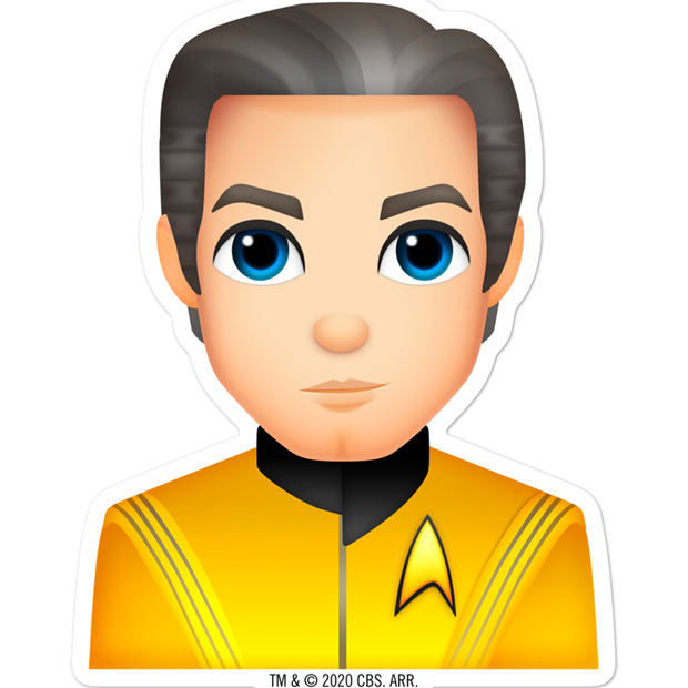 Star Trek: Strange New Worlds Pike Emoji Die Cut Sticker