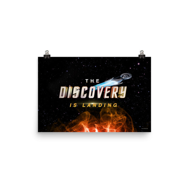 Star Trek: Discovery The Discovery Is Landing Premium Matte Paper Poster