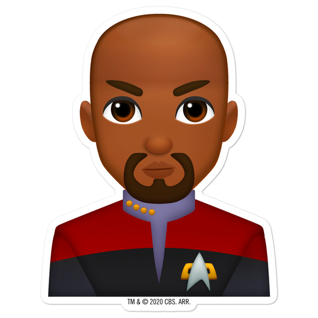 Star Trek: Deep Space Neun Sisko Emoji Stanzaufkleber