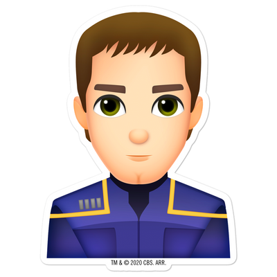 Star Trek: Enterprise Archer Emoji Die Cut Sticker