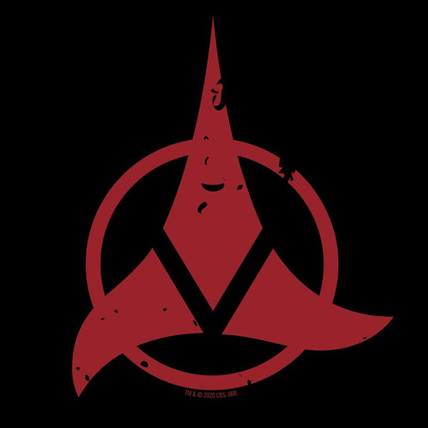 Star Trek Klingon Red Logo Adult Short Sleeve T-Shirt