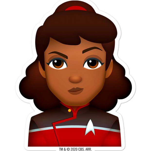 Star Trek: Lower Decks Mariner Emoji Die Cut Sticker