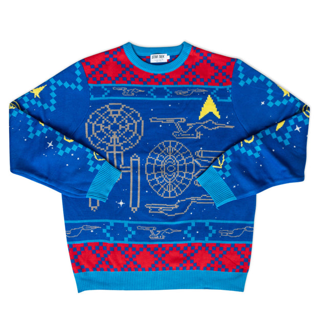 Star Trek Schematics Holiday Knit Sweater